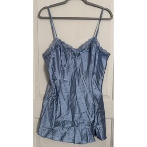 VTG Victoria's Secret Slip Womens Chemise Size Large Babydoll Lace Lingerie